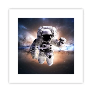 Poster - Grüße aus dem Weltall - 30x30 cm