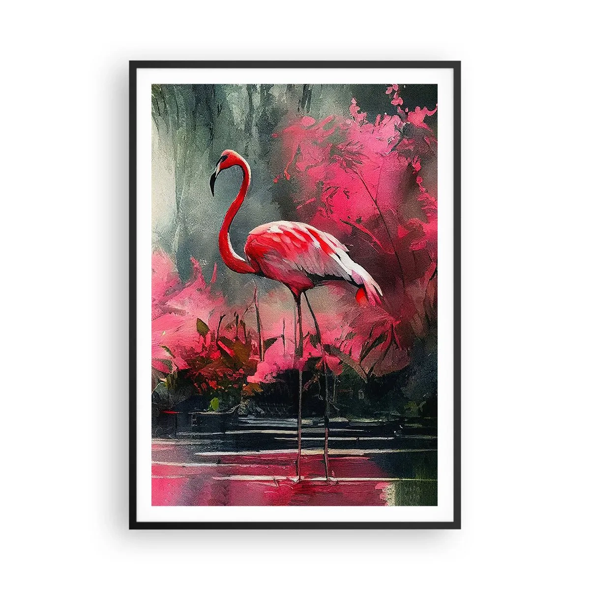 Poster in einem schwarzem Rahmen - Lektion in natürlicher Anmut - 70x100 cm