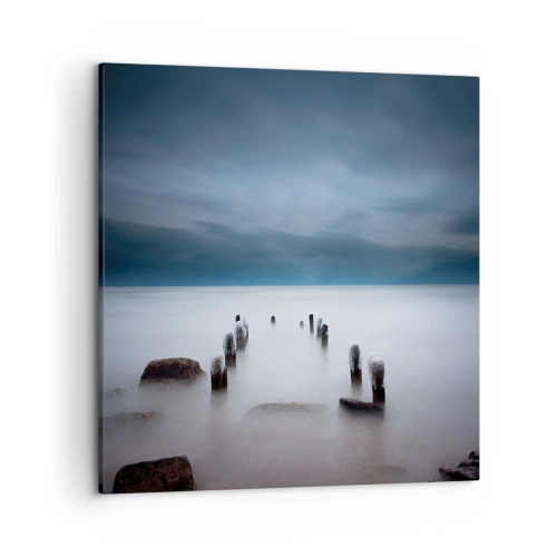 Bild auf Leinwand - Leinwandbild - Nachdenklicher See - 50x50 cm