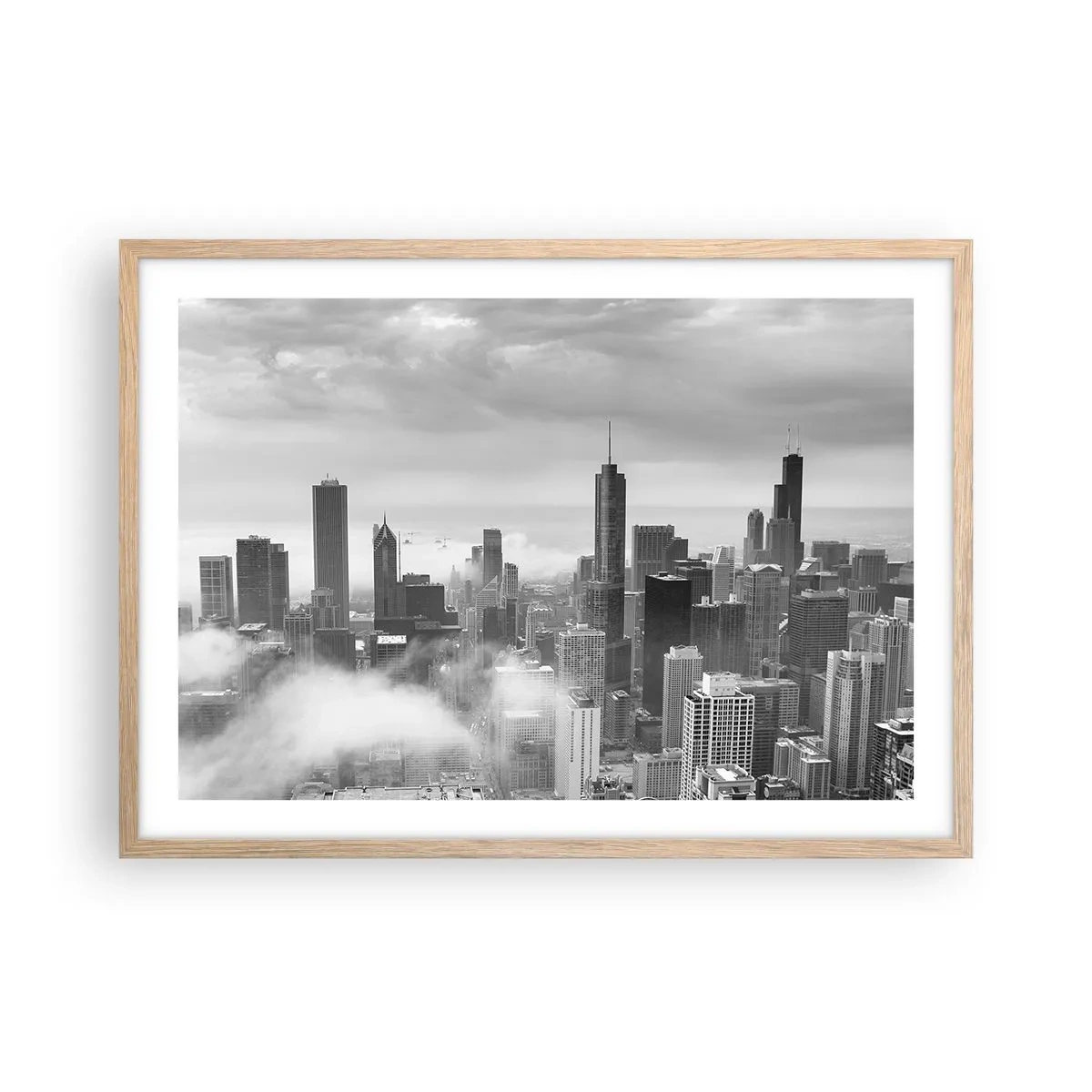 Poster in einem Rahmen aus heller Eiche - Amerikanische Landschaft - 70x50 cm