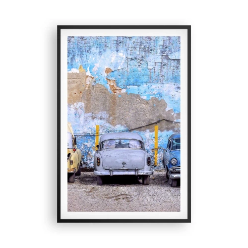 Poster in einem schwarzem Rahmen - Treffen der Veteranen - 61x91 cm