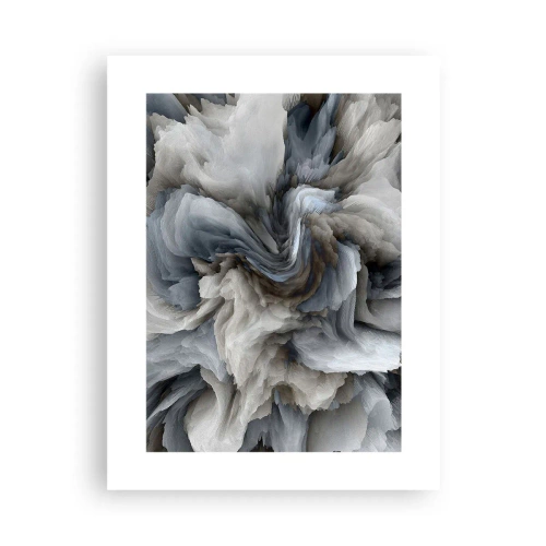 Poster - Stein und Blume - 30x40 cm