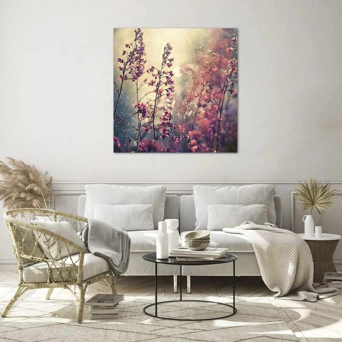 Glasbild - Bild auf glas - Geheimnisvoller Garten - 60x60 cm