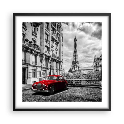 Poster in einem schwarzem Rahmen - Raubtier in der Stadt - 50x50 cm