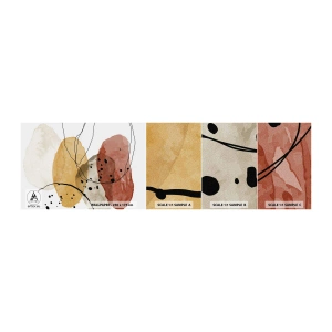 Fototapeten Muster Selbstklebend Deluxe Sticker - Wie leichte, transparente Luft - Abstraktion, Stück, Moderne Kunst - 100x30 cm