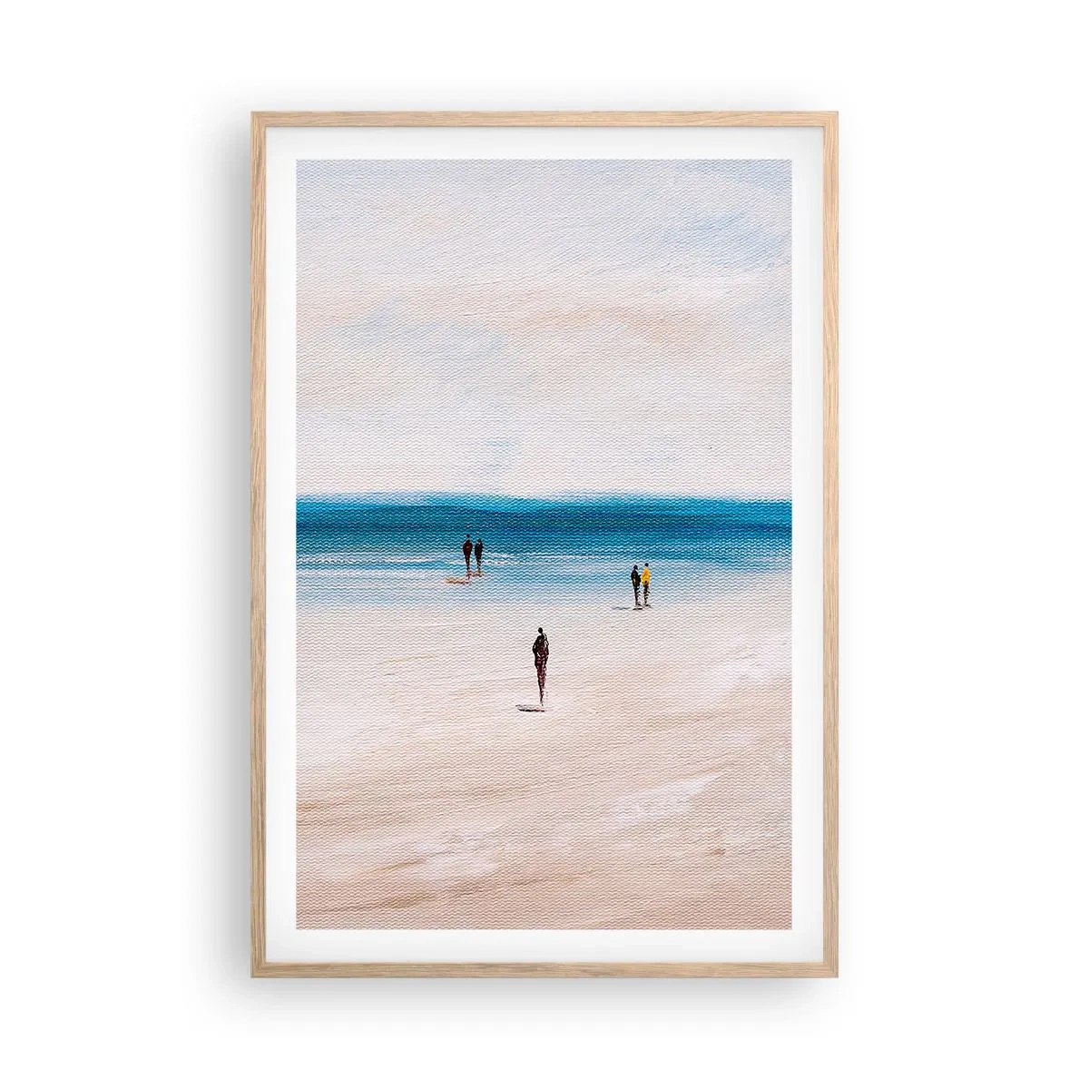 Poster in einem Rahmen aus heller Eiche - Natürliches Bedürfnis - 61x91 cm