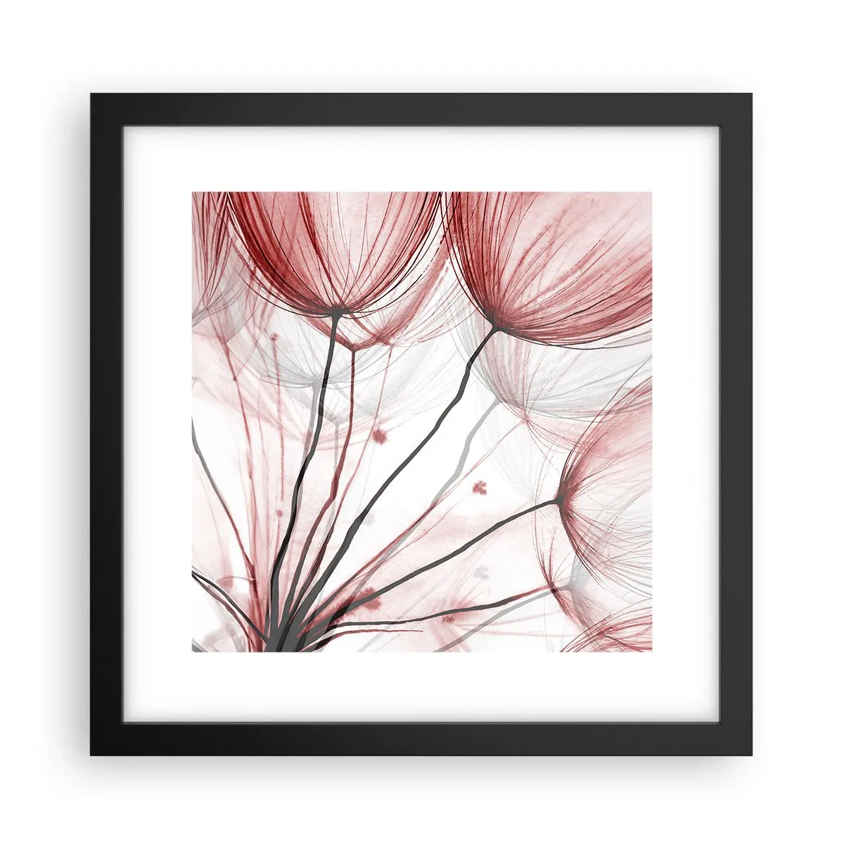 Poster in einem schwarzem Rahmen - Vor der Abfahrt - 30x30 cm