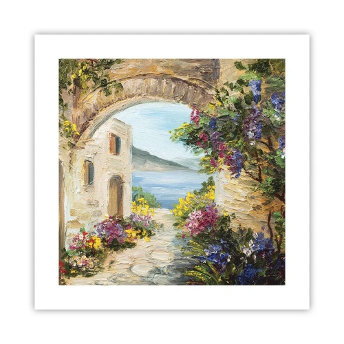 Poster - Charme einer Küstenprovinz - 40x40 cm