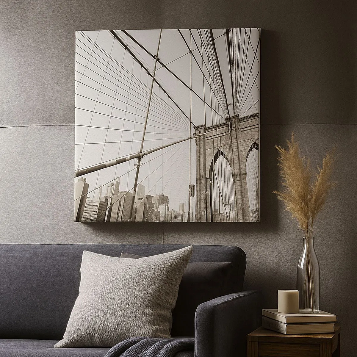 Bild auf Leinwand - Leinwandbild - New Yorker Kathedrale - 30x30 cm