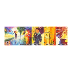 Fototapeten Muster Selbstklebend Deluxe Sticker - Und alles klar - Parkstraße, Landschaft, Bäume - 100x30 cm