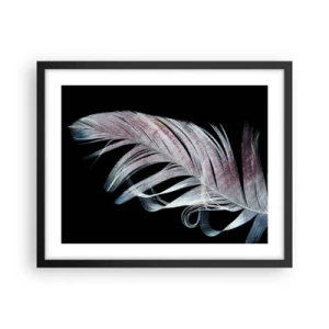 Poster in einem schwarzem Rahmen - Denke an Berührung - 50x40 cm