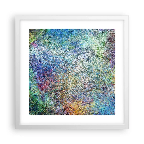 Poster in einem weißen Rahmen - Es ist nicht so einfach - 40x40 cm