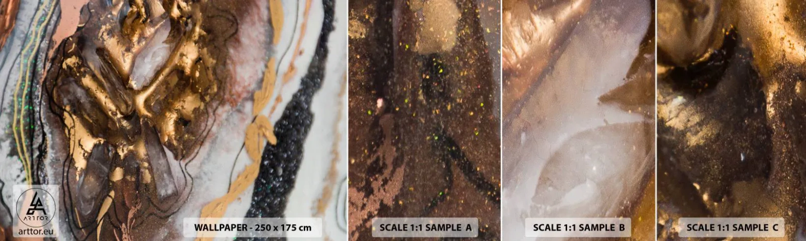 Fototapetenmuster Standard Eco - Das Element der Erde - Abstraktion, Grafik, Stück - 100x30 cm