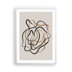 Poster in einem weißen Rahmen - Alles ging schief - 50x70 cm