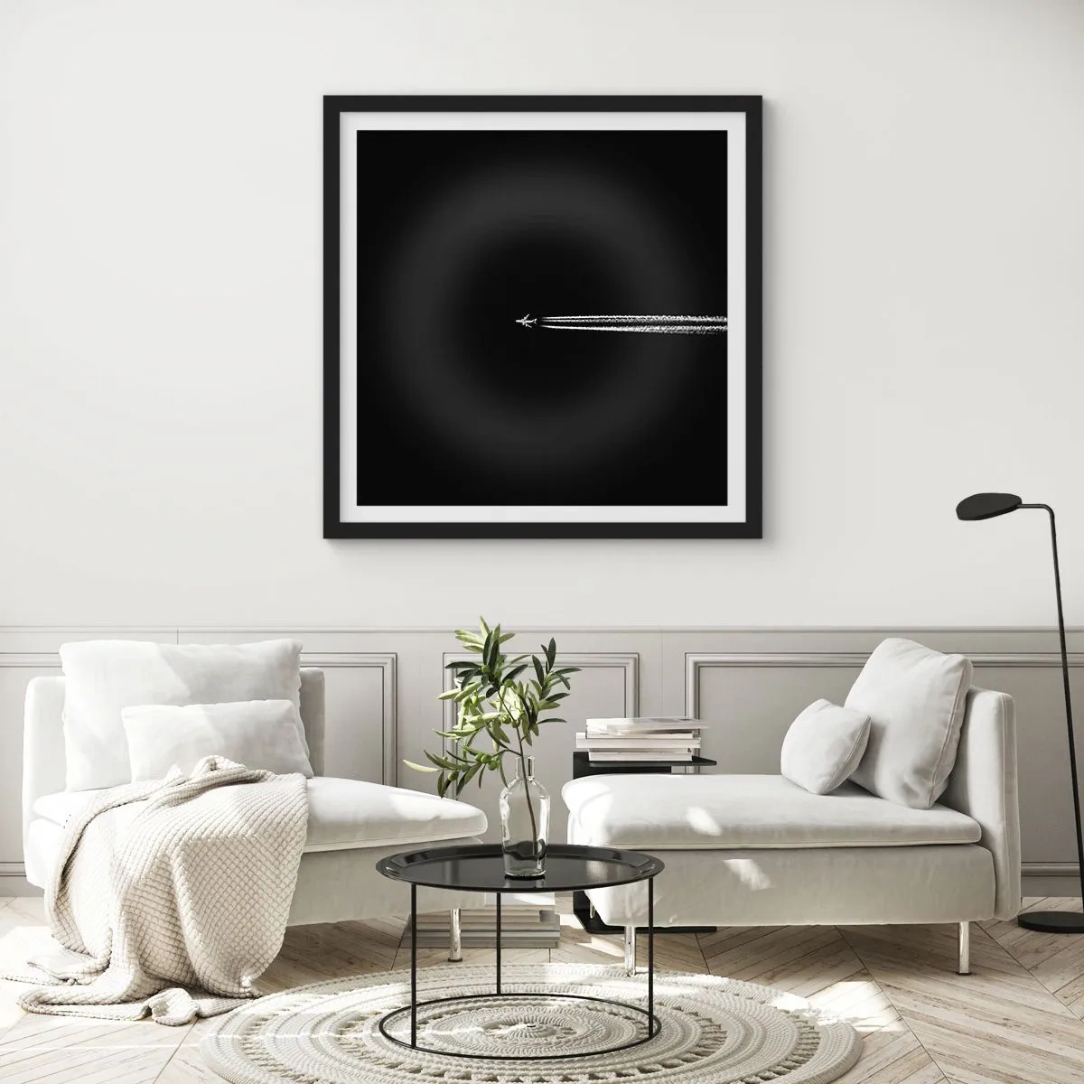 Poster in einem schwarzem Rahmen - In eine andere Dimension - 60x60 cm