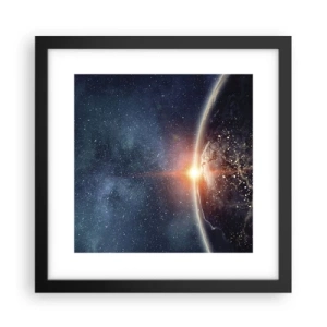 Poster in einem schwarzem Rahmen - In einer neuen Perspektive - 30x30 cm