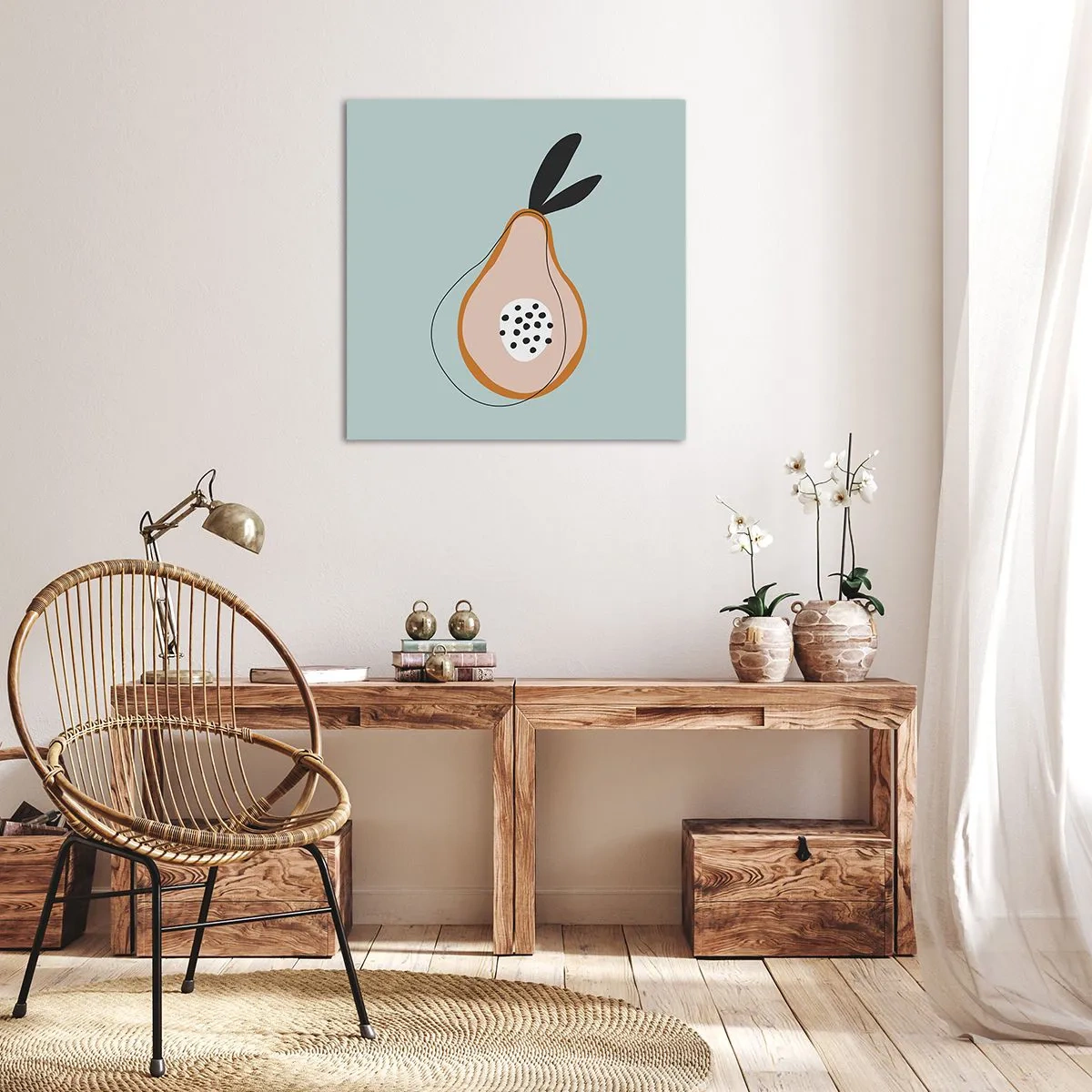 Bild auf Leinwand - Leinwandbild - Durchdringe die Natur der Dinge - 30x30 cm