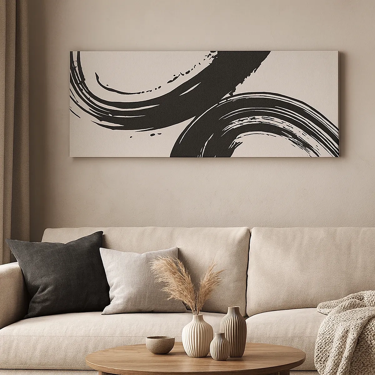 Bild auf Leinwand - Leinwandbild - Ausladend und kreisförmig - 30x30 cm