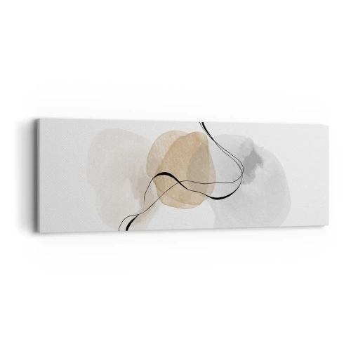 Bild auf Leinwand - Leinwandbild - Luftperlen - 90x30 cm