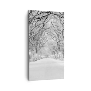 Bild auf Leinwand - Leinwandbild - Vier Jahreszeiten - Winter - 45x80 cm