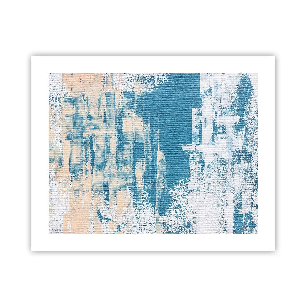 Poster - Durch einen Eiszapfen - 50x40 cm
