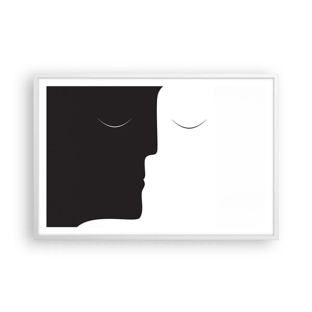 Poster in einem weißen Rahmen - Einheit der Gegensätze - 91x61 cm