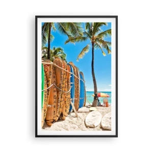Poster in einem schwarzem Rahmen - Sonniger Spaß - 61x91 cm