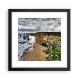 Poster in einem schwarzem Rahmen - Rohe Schönheit - 30x30 cm