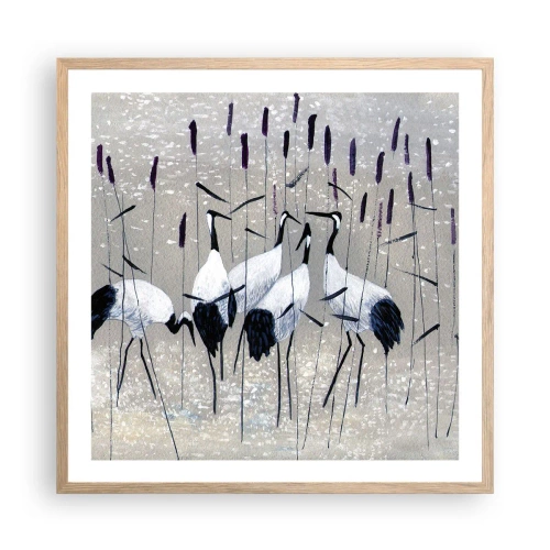Poster in einem Rahmen aus heller Eiche - Unter ihren eigenen - 60x60 cm