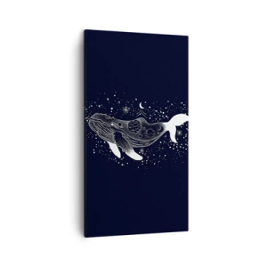 Bild auf Leinwand - Leinwandbild - Im Ozean des Universums - 45x80 cm