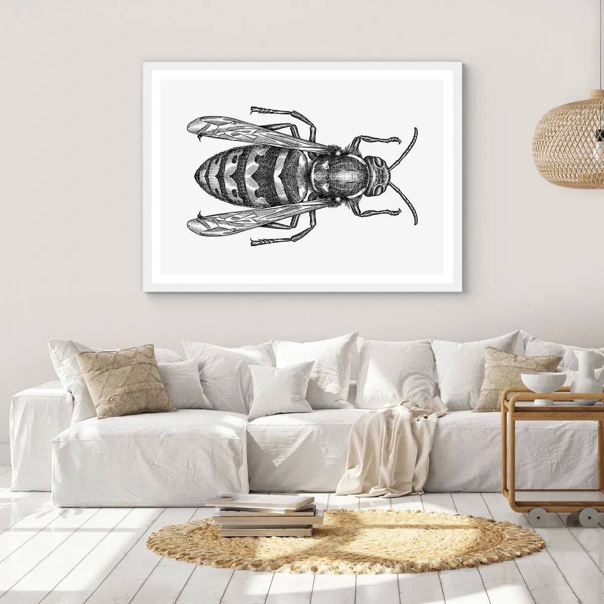 Poster in einem weißen Rahmen - Von einem Insektenplaneten - 50x40 cm