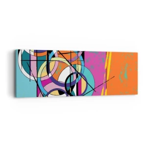 Bild auf Leinwand - Leinwandbild - Rad für Rad - 90x30 cm