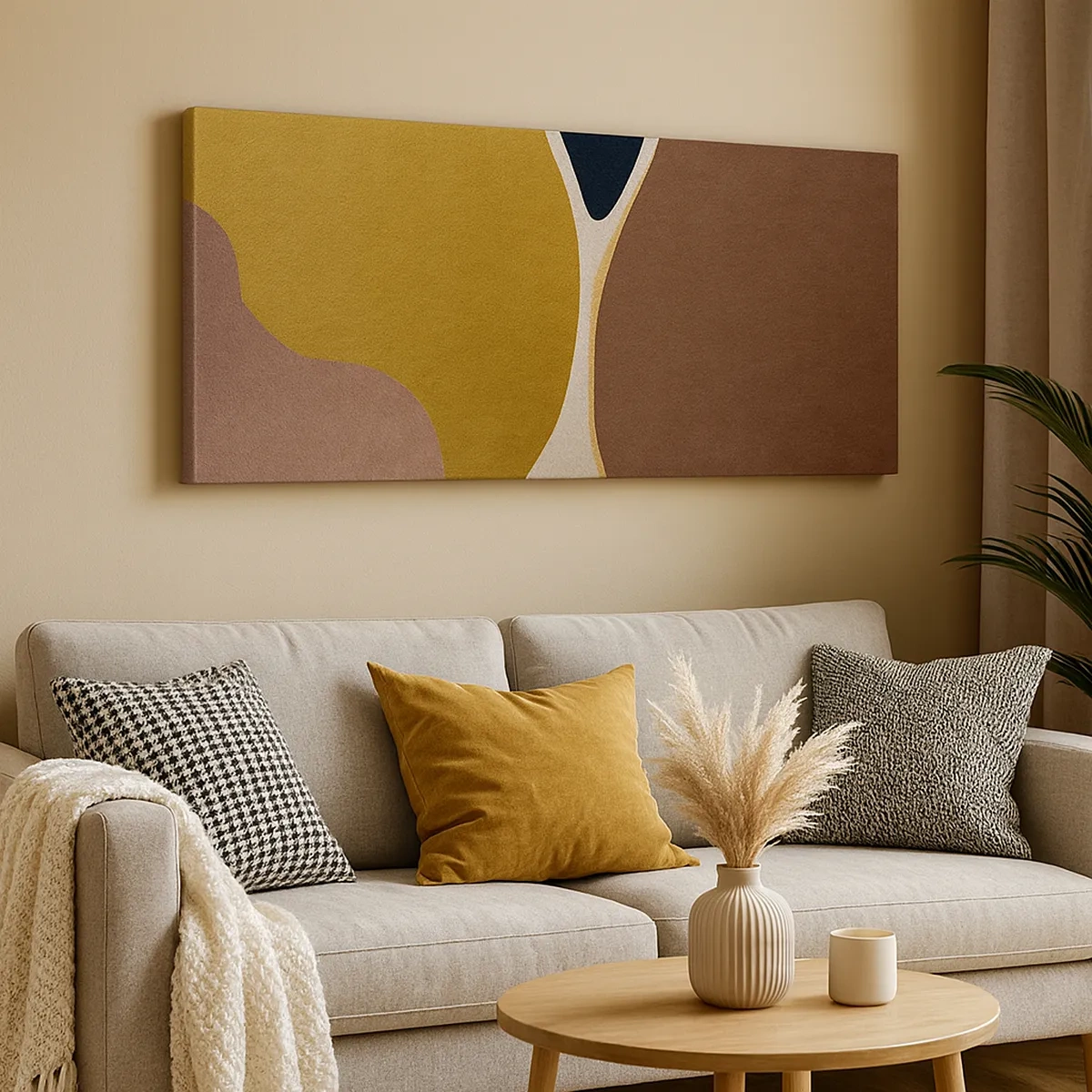 Bild auf Leinwand - Leinwandbild - Abstraktion – ein Ort im Raum - 30x30 cm