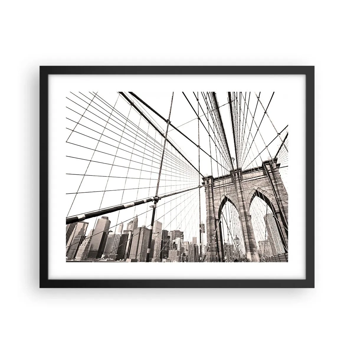 Poster in einem schwarzem Rahmen - New Yorker Kathedrale - 50x40 cm
