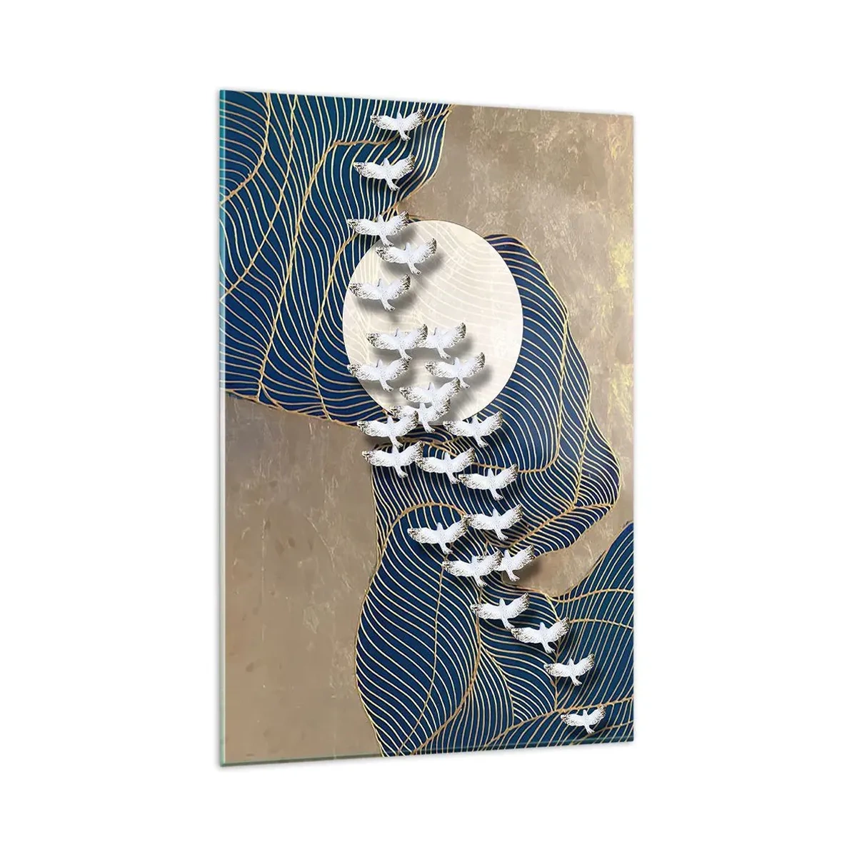 Glasbild - Bild auf glas - Freiheit, Wandern, Gemeinschaft - 80x120 cm