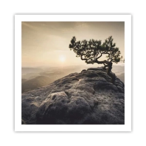 Poster - Das Leben gewinnt immer - 60x60 cm