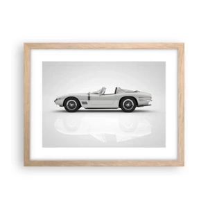 Poster in einem Rahmen aus heller Eiche - Spaß versprochen - 40x30 cm