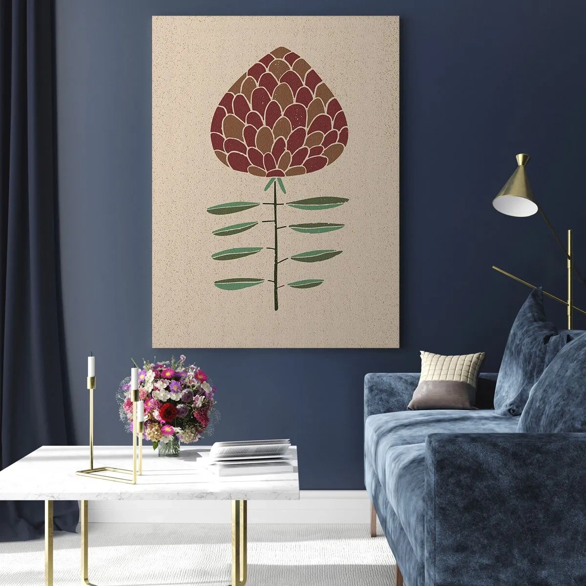 Glasbild - Bild auf glas - Was für ein großs Tier - 80x120 cm