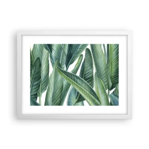 Poster in einem weißen Rahmen - An und für sich Grün - 40x30 cm