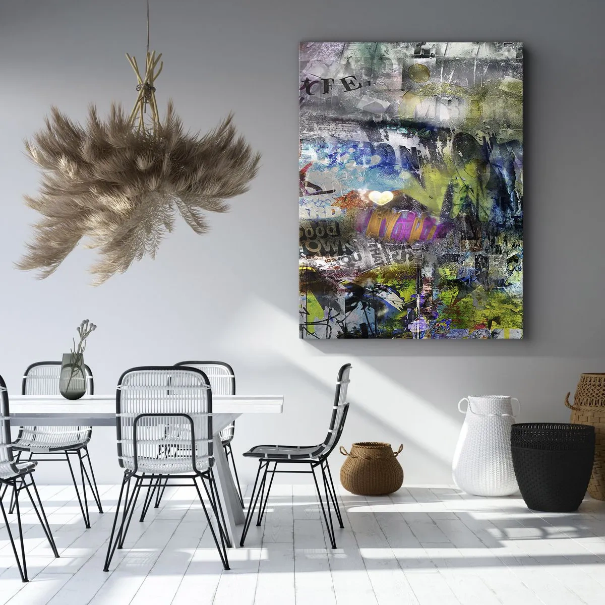 Bild auf Leinwand - Leinwandbild - Collage aus Erinnerungen - 55x100 cm