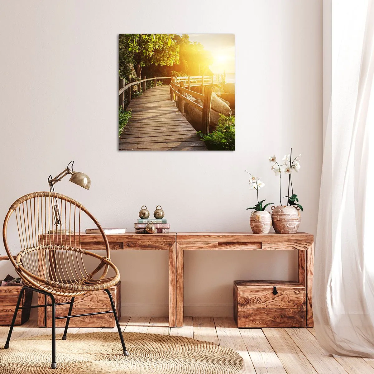 Bild auf Leinwand - Leinwandbild - Noch eine Wendung, ein weiteres Wunder - 70x70 cm