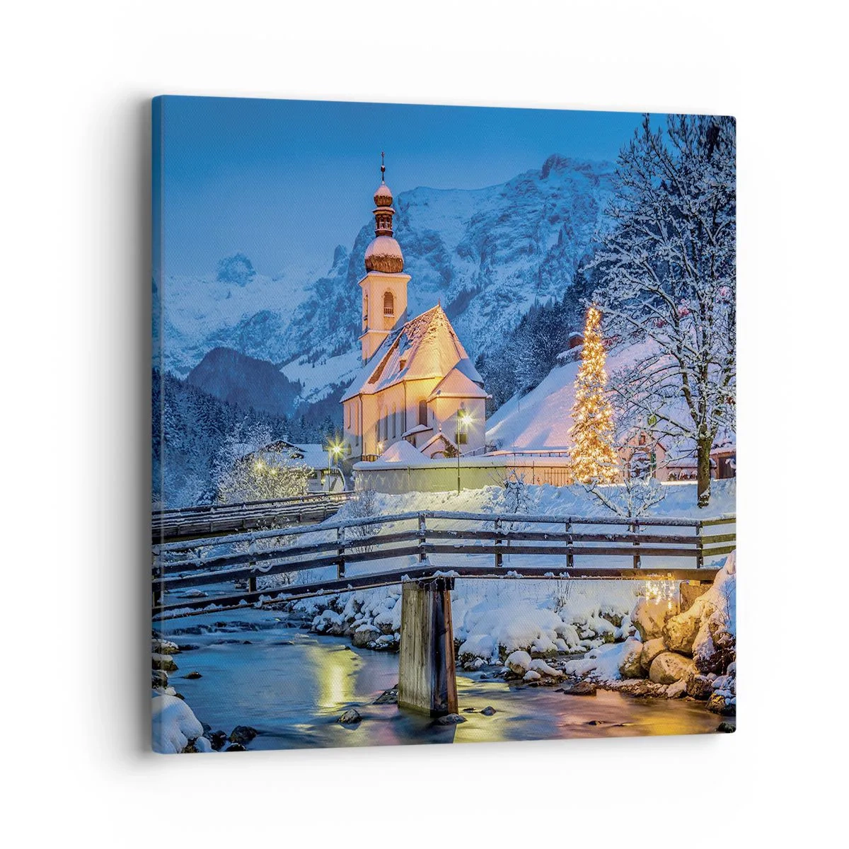 Bild auf Leinwand - Leinwandbild - Weihnachtsgeist - 40x40 cm