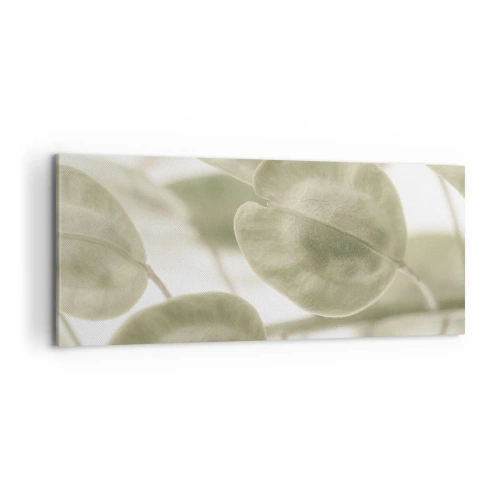 Bild auf Leinwand - Leinwandbild - Am Anfang waren Blätter... - 100x40 cm