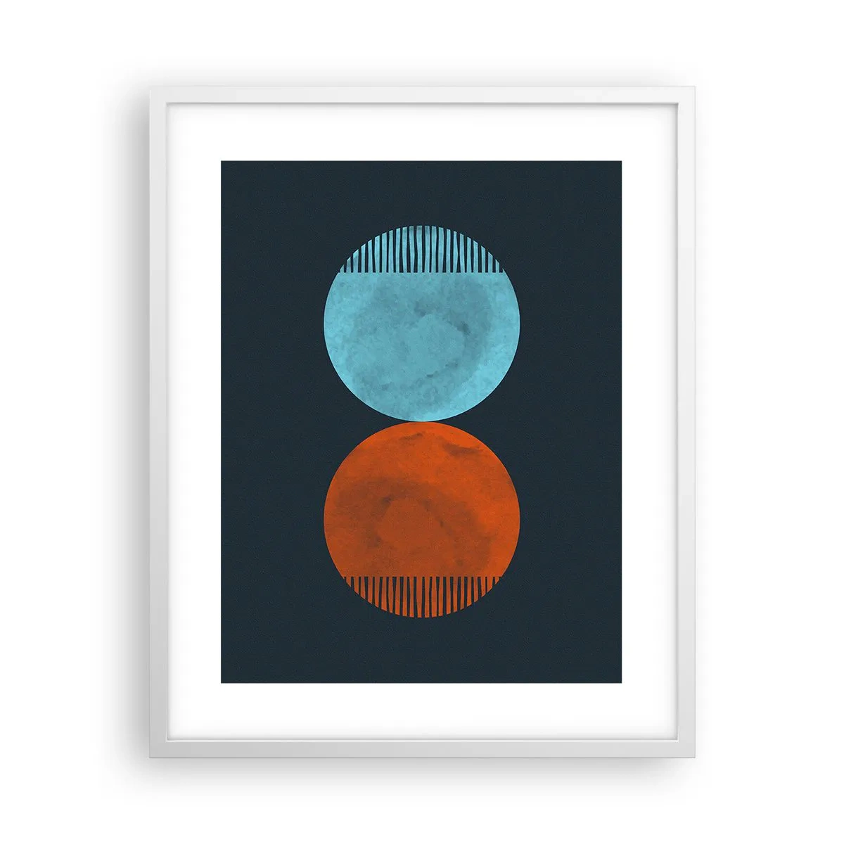 Poster in einem weißen Rahmen - Nur Geometrie? - 40x50 cm