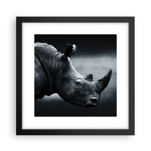 Poster in einem schwarzem Rahmen - Richtiges Profil - 30x30 cm