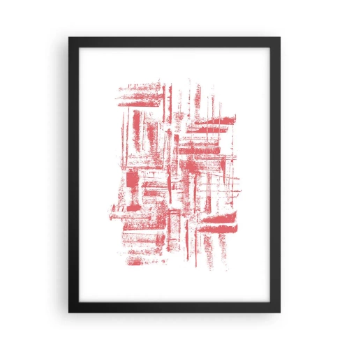 Poster in einem schwarzem Rahmen - Die rote Stadt - 30x40 cm