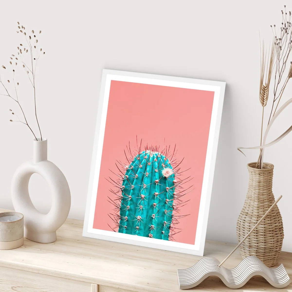 Poster in einem weißen Rahmen - Schau einfach hin - 70x100 cm