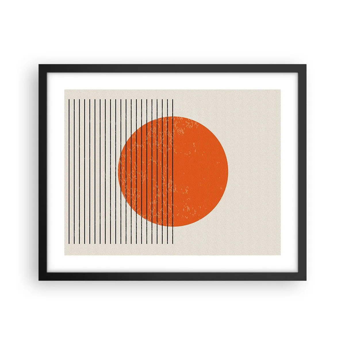 Poster in einem schwarzem Rahmen - Immer die Sonne - 50x40 cm