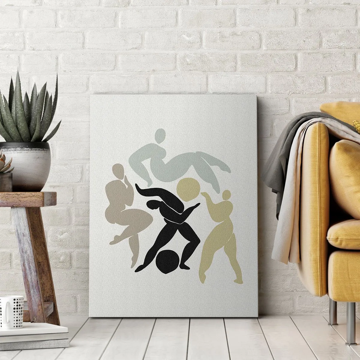 Bild auf Leinwand - Leinwandbild - Bewegung für Gesundheit und Schönheit - 65x120 cm