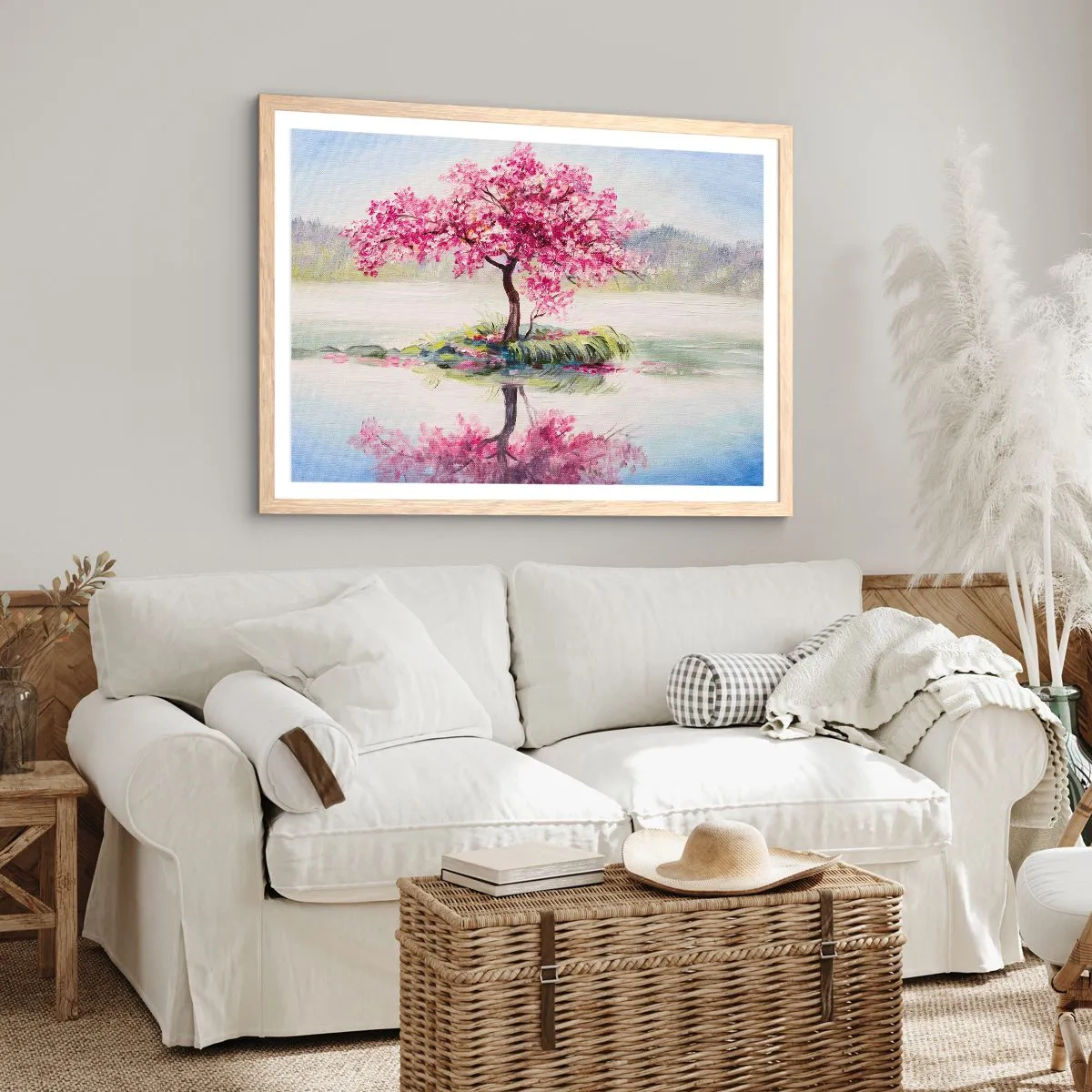 Poster in einem Rahmen aus heller Eiche - Der Ritus des Frühlings - 50x40 cm